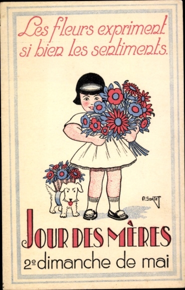 Künstler CPA Jour de Meres 2 dimanche de mai