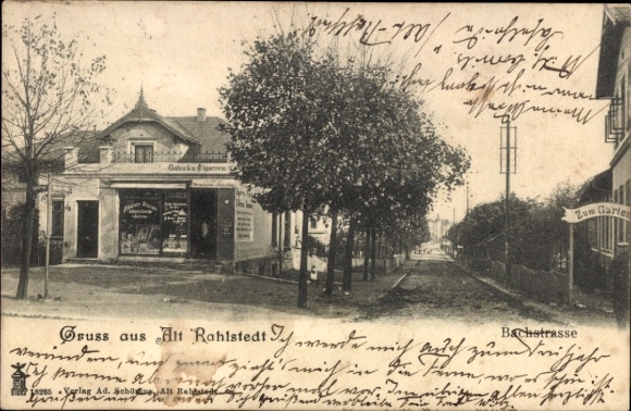 Ak Hamburg Wandsbek Rahlstedt Altrahlstedt, Bachstraße, Geschäftshaus