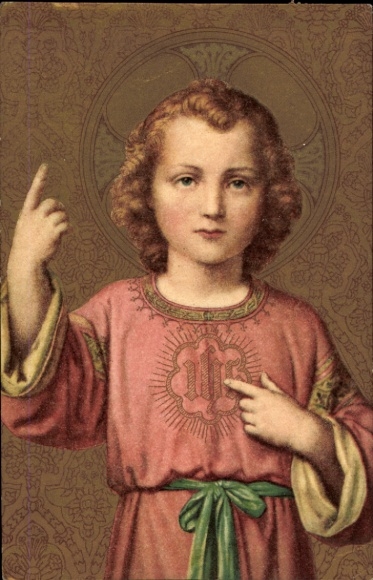 Künstler Ak Heiligenbild, Kind