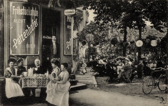 Ak Berlin Steglitz Groß Lichterfelde, Frühstückstube Patzenhofer