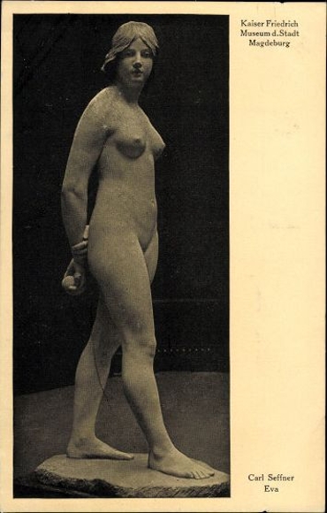 9 alte AK vermenschlichte Plastik, verschiedene Ansichten