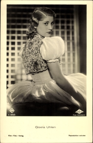 Ak Schauspielerin Gisela Uhlen, Portrait