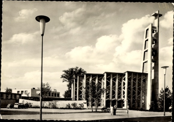 Ak Berlin Tiergarten, Kath. Kirche St. Ansgar im Hansaviertel