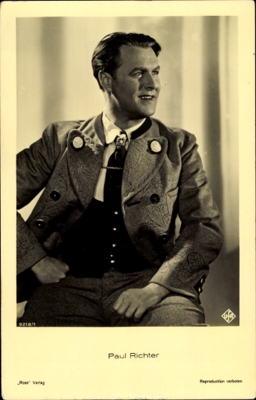 Ak Schauspieler Paul Richter, Portrait