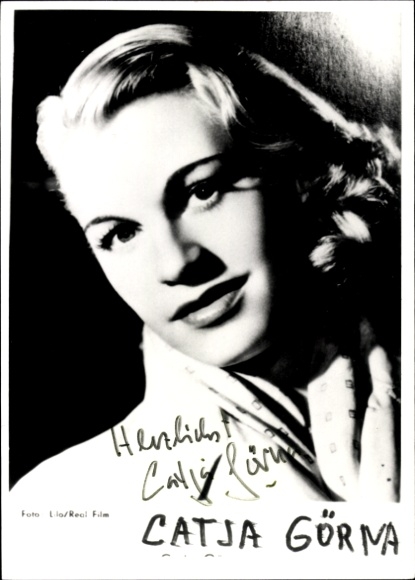 Ak Schauspielerin Catja Görna, Portrait, Autogramm