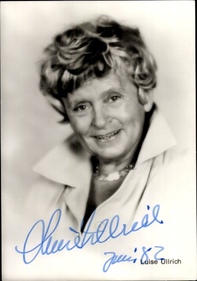 Ak Schauspielerin Luise Ullrich, Portrait, Autogramm