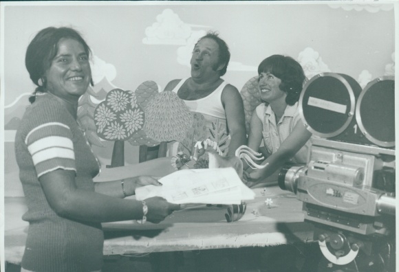 Foto Unser Sandmännchen, Sandmann, DDR Kinderfernsehen, Produktion, Kamera