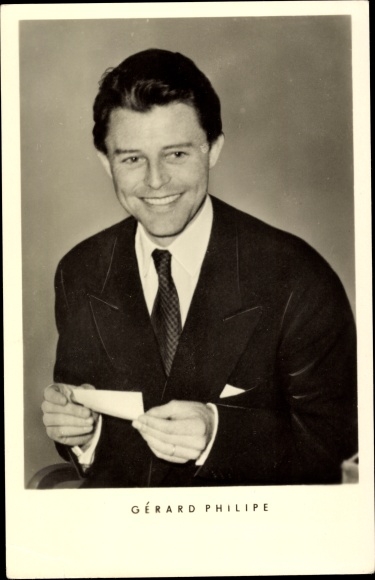 Ak Schauspieler Gérard Philipe, Portrait