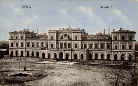 Ak Liepaja Libau Lettland, Bahnhof