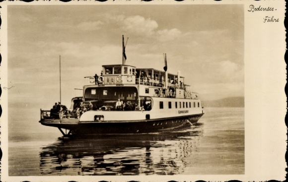 Ak Bodensee, Fähre Konstanz