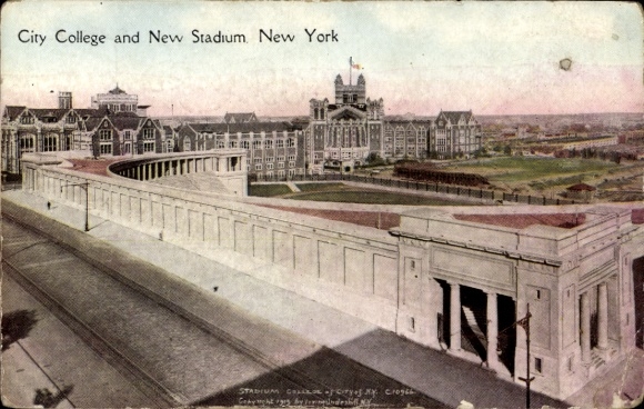 Ak New York City USA, City College, New Stadium