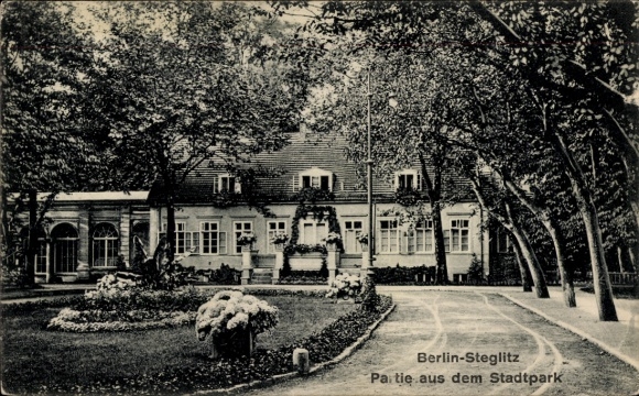 Ak Berlin Steglitz, Stadtpark