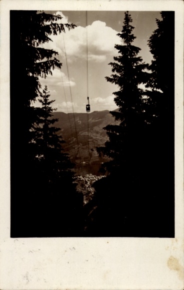 Ak Zell am See in Salzburg, Schmittenhöhe, Seilbahn