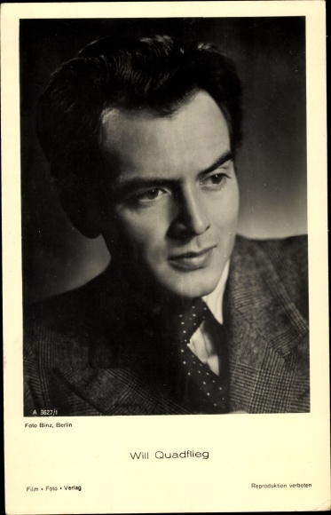 Ak Schauspieler Will Quadflieg, Portrait