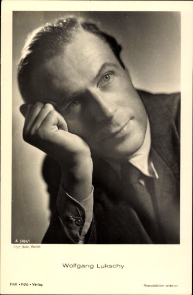 Ak Schauspieler Wolfgang Lukschy, Portrait