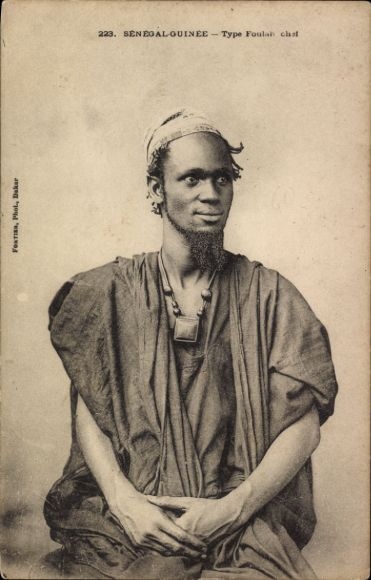 Ak Senegal, Männerportrait, Häuptling