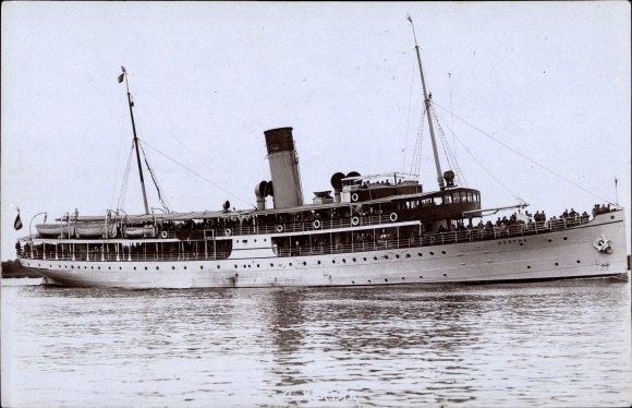 Ak Dampfer Hertha, Reederei Bräunlich Stettin, Max Dreblow