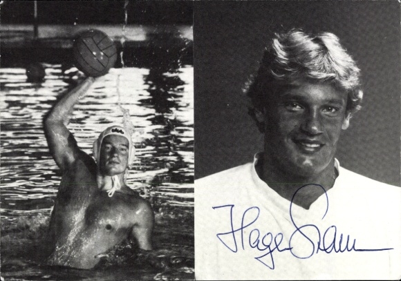 Foto Wasserballspieler Hagen Stamm, Autogramm