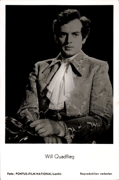 Ak Schauspieler Wil Quadflieg, Portrait
