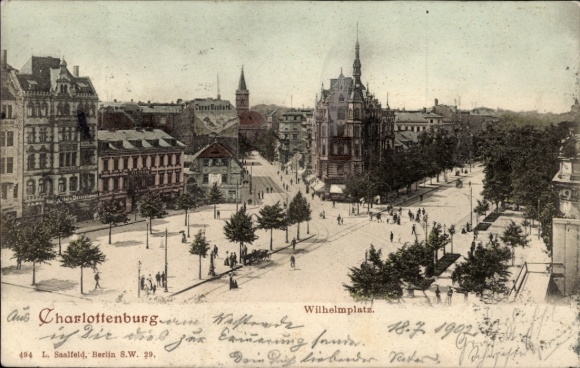 Ak Berlin Charlottenburg, Wilhelmplatz
