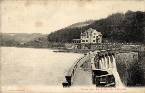 Ak Altroggenrahmede Altena in Westfalen, Fuelbecker Talsperre