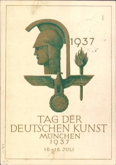 Künstler Ak München, Tag der Deutschen Kunst 16-18. Juli 1937