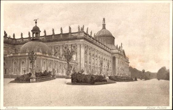 6 Künstler AK im Umschlag Potsdam, Photogravure