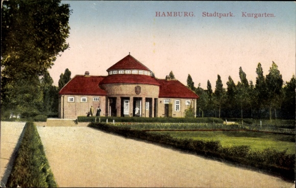 Ak Hamburg Nord Winterhude, Stadtpark, Kurgarten