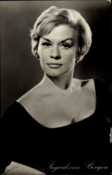 Ak Schauspielerin Ingrid van Bergen, Fim Ich schwöre und gelobe, Portrait