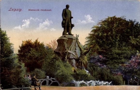 Ak Leipzig in Sachsen, Bismarck-Denkmal