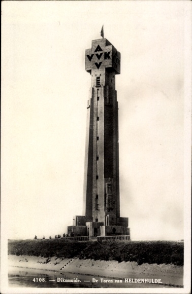 Ak Diksmuide Dixmude Westflandern, Toren van Heldenhulde