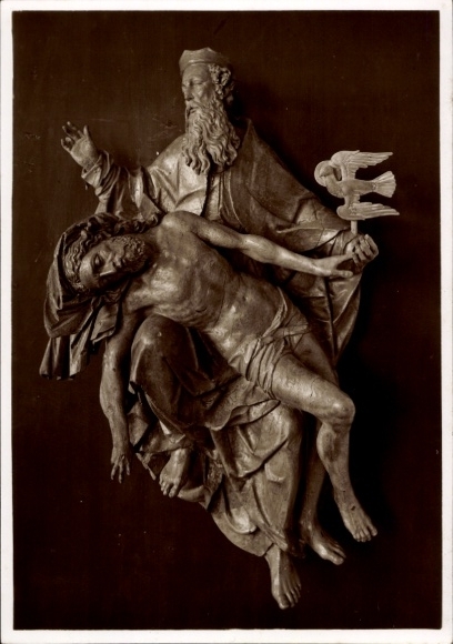 Ak Kloster Wessobrunn, Tassilosaal Gnadenstuhl