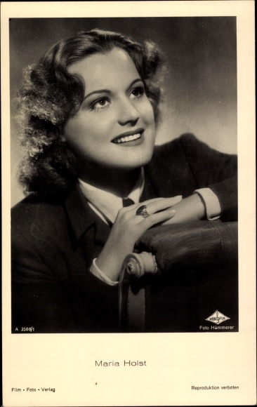 Ak Schauspielerin Maria Holst, Portrait