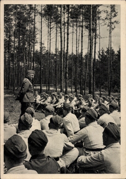Ak Hans Retzlaff, Kriegseinsatz des Reichsarbeitsdienstes, Reichsarbeitsführer, Arbeitsmänner