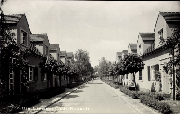 Foto Ak Berlin Spandau Siemensstadt, Rapsstraße