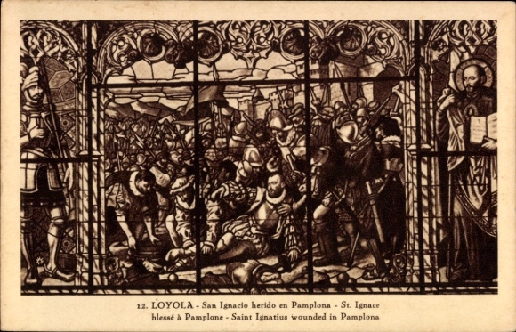 Ak Loyola País Vasco España, San Ignacio herido en Pamplona, St Ignace