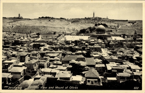 Ak Jerusalem Israel, General view, Mount of Olives
