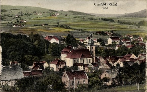 Ak Gersfeld in der Rhön Hessen, Gesamtansicht