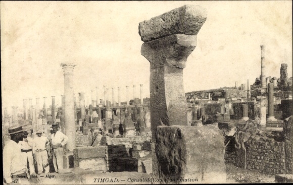 Ak Timgad Algerien, Ruinenstätte