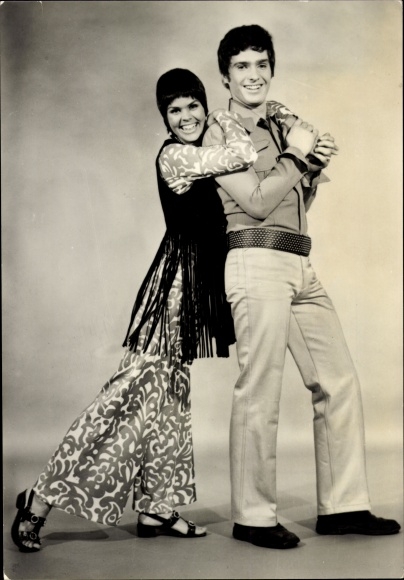 Ak Schauspielerin Chris Doerk, Frank Schöbel, Sänger