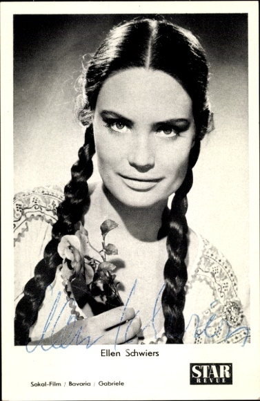 Ak Schauspielerin Ellen Schwiers, Portrait, Autogramm