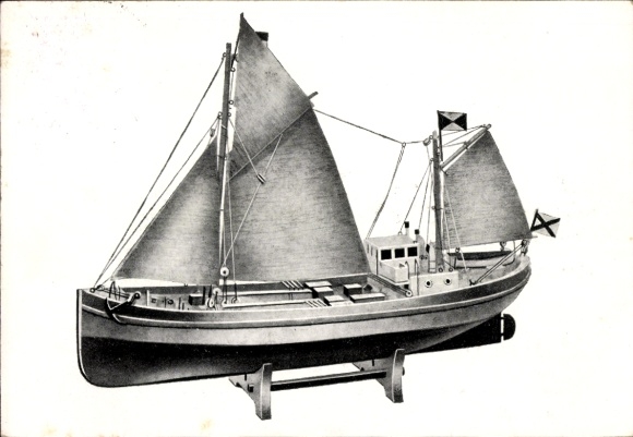 Ak Steinach im Thüringer Wald, Alexander Greiner KG, Spielschiff, Holzspielwaren, Schiffsmodell