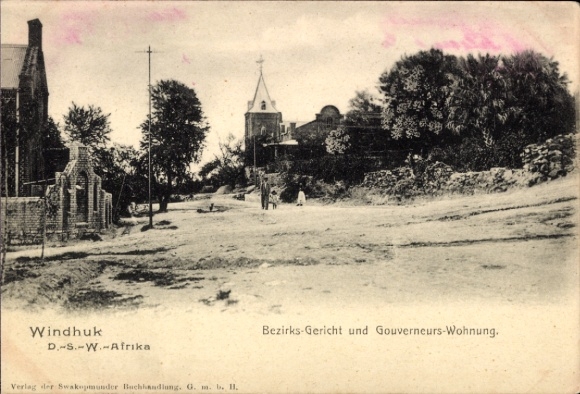 Ak Windhoek Windhuk Namibia Deutsch Südwestafrika, Bezirksgericht, Gouverneurs-Wohnung