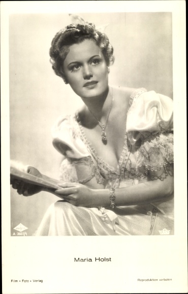 Ak Schauspielerin Maria Holst, Portrait