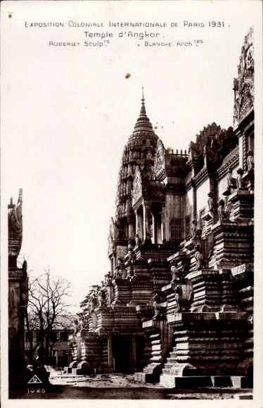Ak Paris XII, Exposition Internationale 1931, Temple d'Angkor
