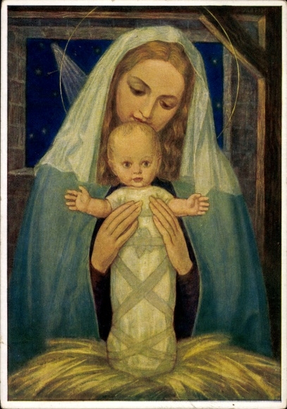 Künstler Ak Figel, Christ, der Retter, ist da