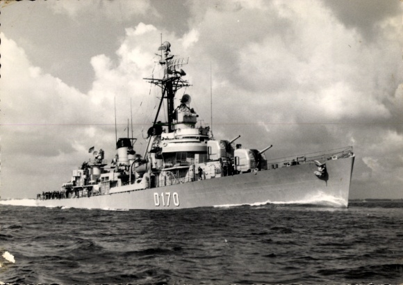 Ak Deutsches Kriegsschiff, D 170, Z 1, Bundesmarine