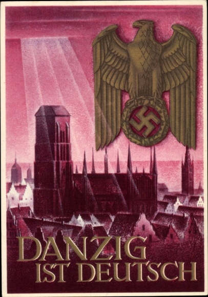 Ganzsachen Künstler Ak Gottfried, K., Danzig ist deutsch
