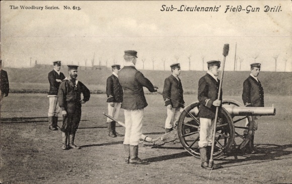 Ak The Woodbury Series, Feldgeschütz Ausbildung für Unter-Leutnants