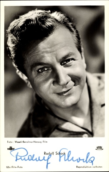 Ak Schauspieler Rudolf Schock, Portrait, Autogramm